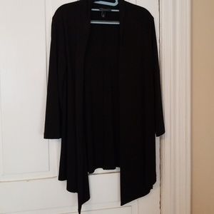 Black high low cardigan